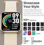 TOZO S3 Smart Watch (Answer/Make Call) Bluetooth Fitness Tracker with Heart Rate, Blood Oxygen Monitor, Sleep Monitor IP68 Waterproof 1.83-inch HD Color for Men Women Compatible iPhone & Android | 33%off