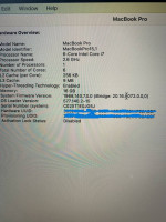 2018 Apple MacBook Pro 15" RETINA -500 GBSSD - 16GB i7 2.6Ghz