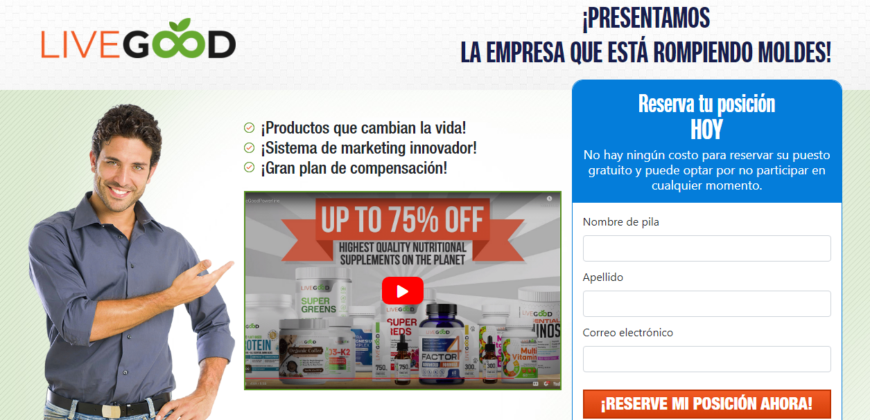 ¡Empieza una nueva vida, próspera y saludable con Livegood.!