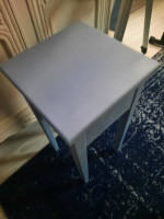 REDUCED--SMALL SIDE TABLE /LIGHT BLUE