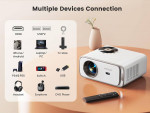 Wimius P63 LED Home Theater Projector 1080P 4K Built-in Android System