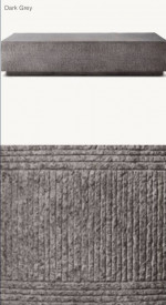 RH VETRO RECTANGULAR 76" COFFEE TABLE • DARK GRAY FINISH