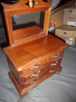 Nice Real Wooden  3 Drawer Jewelry Box