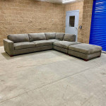 Gray L Sectional Couch Sofa w/Ottoman (DELIVERY AVAILABLE! 🚛)