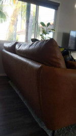 MCM Style Vegan Leather Sofa