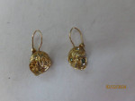 Gold tone earrings