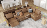 L shaped power recliner sectional sofa / couch