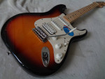 2006 Fender Standard MIM Stratocaster HSS Guitar Maple Neck Sunburst.