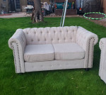 Just Unboxed! New Sofa and Loveseat Set Ivory