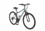 Mountain Bike - blue/grey with helmet and pump