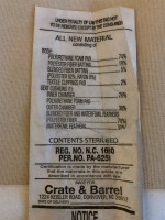 Crate & Barrell Slipcover Sofa Natural Muslin Fabric