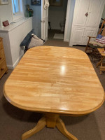 Solid maple butcher block style table