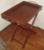 Tray Top Cross Legs Folding Table