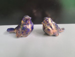 Vintage Ceramic Glazed Bird Figurines