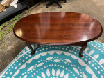 Cherry Color Oval Coffee Table