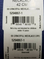 Swarovski Graceful CRY/ROS Necklace - Rose Gold - 5294867-1 BRAND NEW