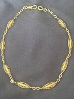 Estate Early 20th Century 18k Yellow Gold Pocket Watch Chain! 15 in.