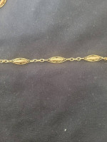 Estate Early 20th Century 18k Yellow Gold Pocket Watch Chain! 15 in.