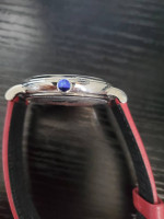 🔥 NEW Versace V-Circle Men’s Gent Watch, Ve5a-802747 Red and Silver