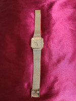 ⚡️RARE VINTAGE Lucien Piccard Dufonte Gold Tone Unisex Hexagon Watch