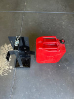 Wavian jerry can holder with jerry cans.