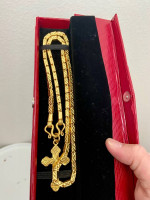 6 baht chain 23k gold