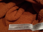 DISNEYLAND Resort Spirit Jersey Peach Gold Large Sherpa Fleece Hoodie