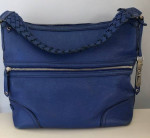 COLE HAAN  Large Blue Leather Handbag