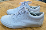Vans Old Skool Canvas Shoe - white - mens size 12