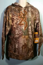 Browning NWT Wasatch Fleece Hooded Pullover Camo Jacket Sz LG