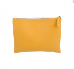Acqua Di Parma Yellow Leather Clutch Bag