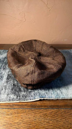 Brown Newsboy Cap