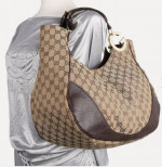Gucci•●•CHARLOTTE -GG Canvas HoBo Bag (Pre-Owned)
