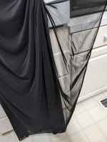 Black Formal dress W/Lace Collar