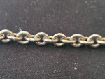 Vintage Sterling Silver Circle Link Bracelet. 7.25 Inches