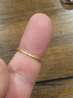 Mid Century 14k Two Tone Yellow/White Gold Diamond Ring. Size 4.5