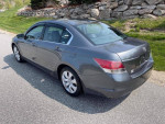 Rear view of a clean gray Honda Accord EXL FWD with heated leather seats and sunroof for sale.