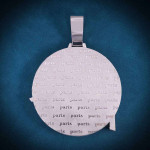 Paris" Circle Pendant 14K Gold