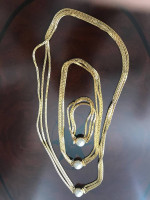 Necklace, choker and bracelet