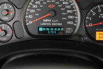 Close-up of the dashboard of a 2001 Chevrolet Monte Carlo LS showing mileage and speedometer.