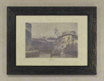 Flat Rustic Distressed Wood Picture Frame 1.7" Wide x 0.8" High.