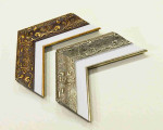 Beautiful Picture Frame Gold and Silver with Mat Strip (Paspartout). Width 2.76" x Height 1.18".