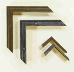 Wooden Frame Bronze and Black Silver. Width 0.7" x Height 1".