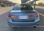 Back view of a 2012 Honda Accord LX in blue with 52,700 miles for sale, showcasing clean title and automatic transmission.