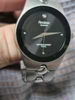 Armitron Diamond Steel  AL21E WATCH works new battery