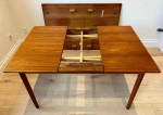 ✨ Villy Schou Andersen Teak Dining Set – Table + 4 Sculpted Chairs – Mid-Century Modern – $950