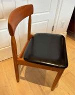 ✨ Villy Schou Andersen Teak Dining Set – Table + 4 Sculpted Chairs – Mid-Century Modern – $950