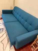 Teal Mid-Century Modern Sofa