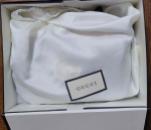 Authentic Gucci GG Marmont Diagonal Quilted Small Shoulder Bag Brown/ Black Style 443497