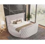 TV Beds Modern Bedroom Furniture Set Luxury King Size Bed Classic Upholstery Velvet Round Storage Queen